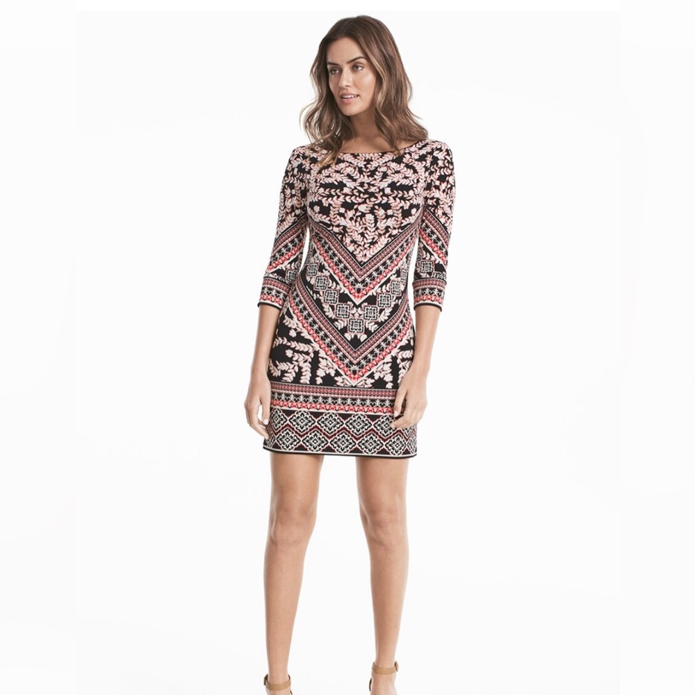 WHBM PRINT DRESS SIZE MEDIUM